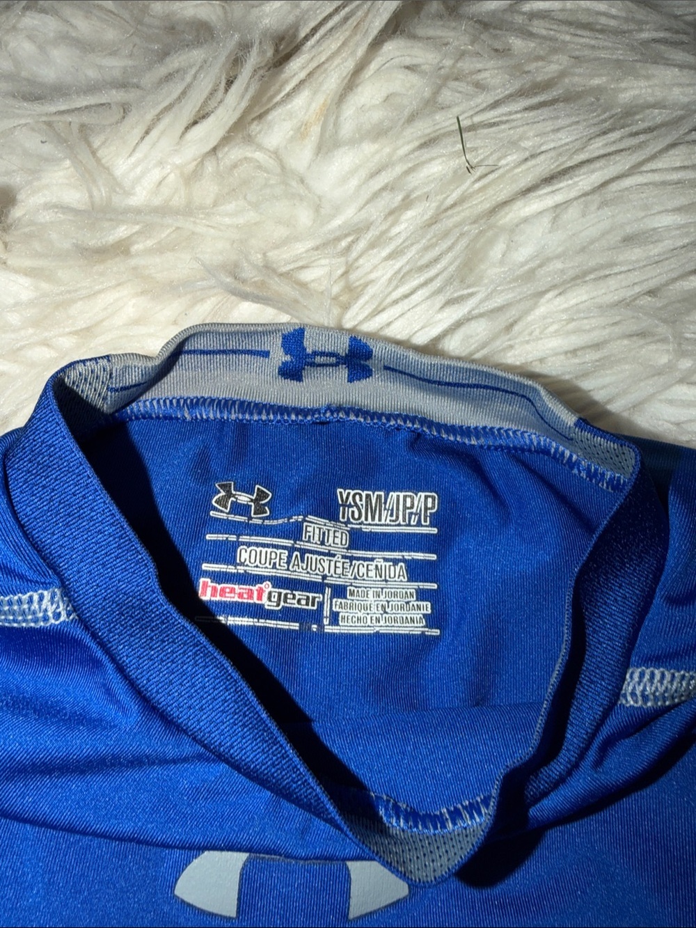 Under Armour Bright Blue Long Sleeve HeatGear Top - Picture 4 of 4